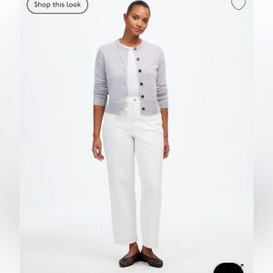 NWT Madewell The Curvy Perfect Vintage Jean in Tile White - Size 33